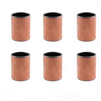 ZHYOHEN 6Pcs 20x23x30mm Sliding Sleeve Bearing Overmoulded Oil Free