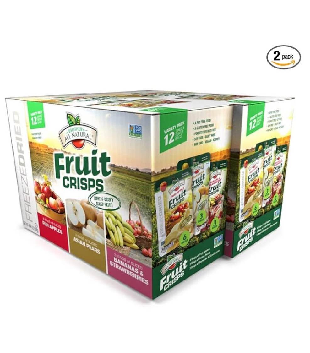 Brothers-ALL-Natural Fruit Crisps, Donald Duck Asian Pear, 0.35 Ounce (Pack of 24)