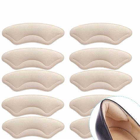 Hpmjz 4Pairs Heel Pads Heel Grips for Loose Shoes Heel Cushion Inserts Anti-Slip Self-Adhesive Back 