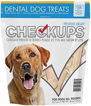 Checkups- Dental Dog Treats, 1Pack (48oz (24 Count Each)) Ak%Hles