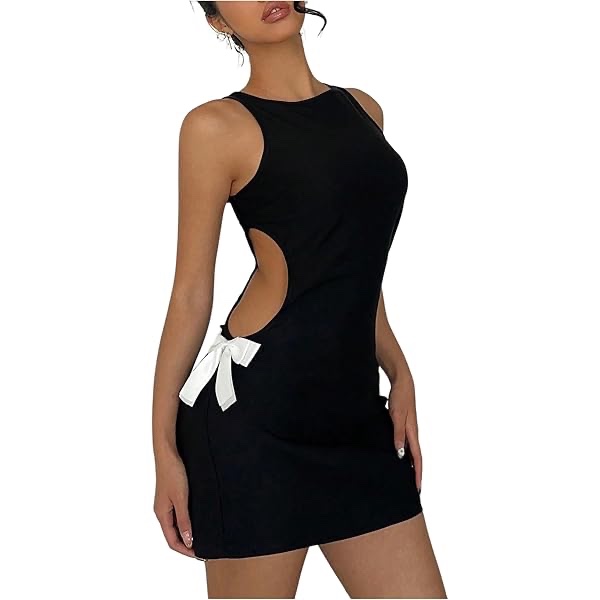 soly hux women's bow tie up short sleeve bodycon short dress elegant work business formal dresses bl