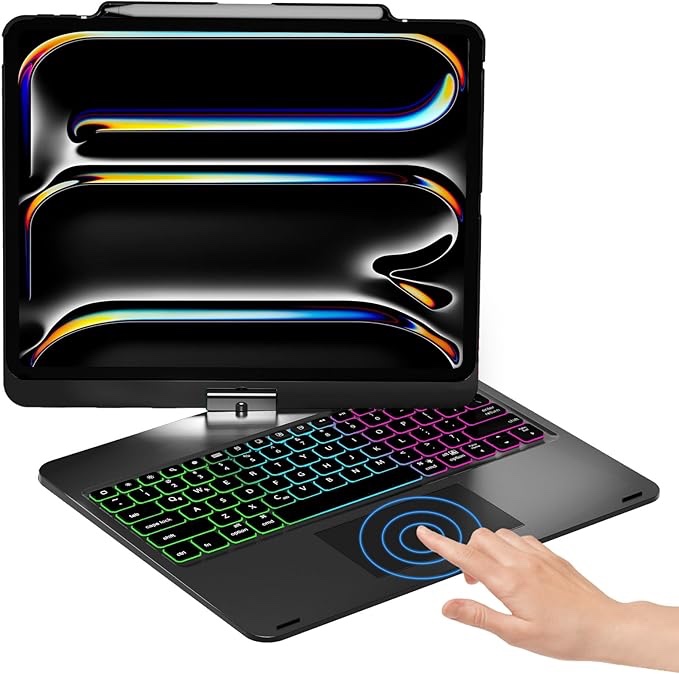 keyboard case for ipad air 13-inch (m2) black