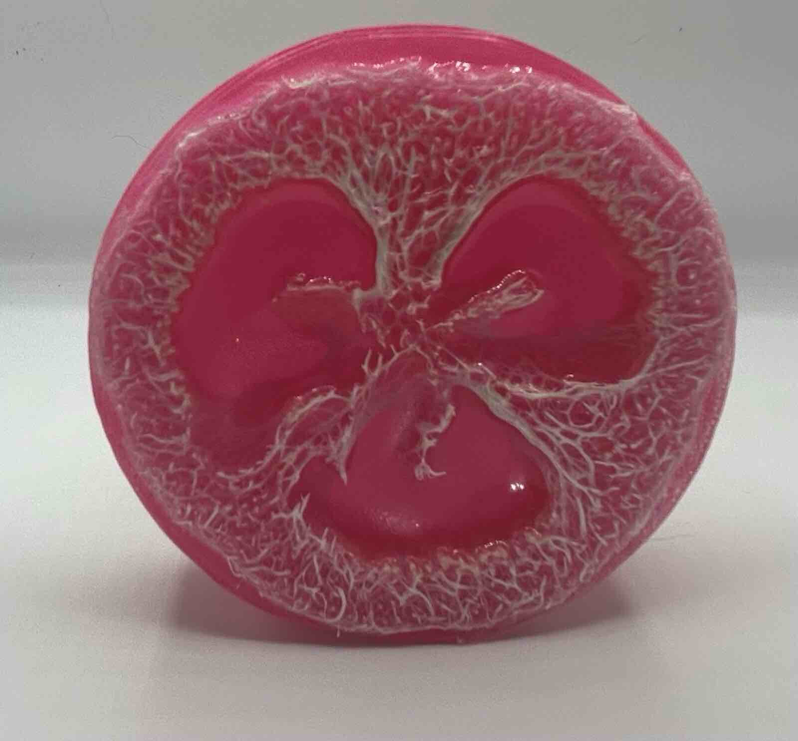 Strawberry Handmade Soap Exfoliating with Natural Loofah