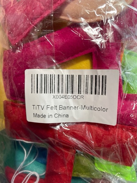 TiTV Felt Banner - Multicolor