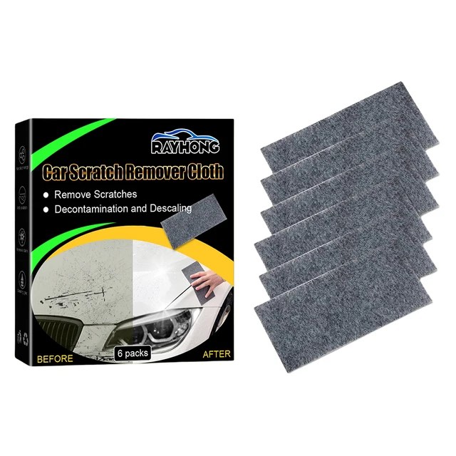 6 Pcs Nano Sparkle Cloth Car Scratch Remover Nano Wipes For Car Upgraded Nano Cloth Car Scratch Remover Easily Repair Scratches Paint Nano Sparkle Cloth Car Paint For Vehicles Car Paint Deep Scratches