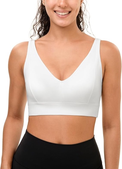 sports bras for women high impact - u back wireless sports bra padded workout yoga bra - large