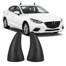 Gseigvee 2 PCS 3D Devil Horns Roof Sticker, Bumper Anti-Collision Decal,Car Exterior Cute Decoration, Universal for Most Cars (Black)
