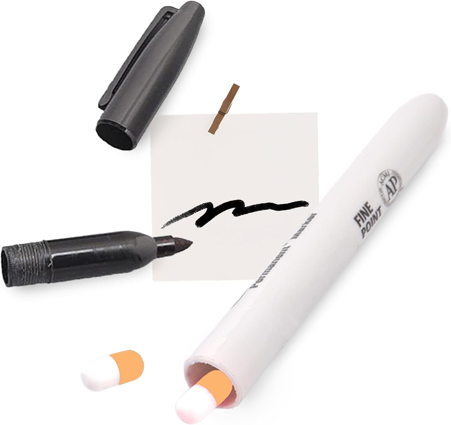 Fake Pen Diversion Safe - Compartment Decoy Pen for Valuables to Hide Money - Small Container To Keep Valuables Safe In Plain Sight Storage Hiding Containers Safes Marker Hider (Dark)