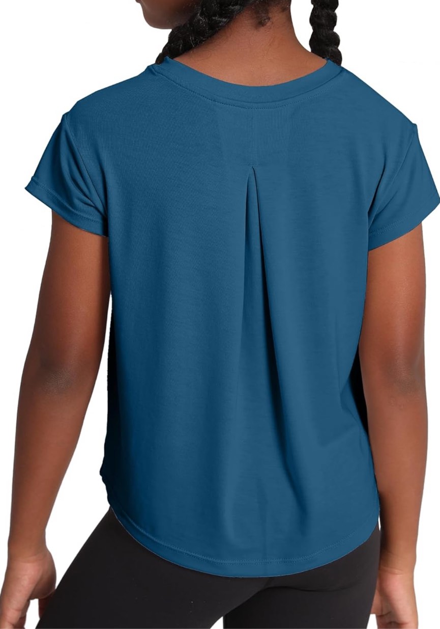 (Size S) MCEDAR Girls T Shirt Short Sleeve Workout Tops Loose Fit Casual Crew Neck Athletic Tee