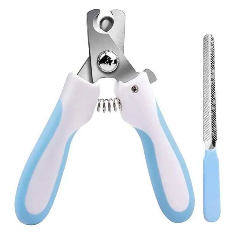Dog Nail Clippers with Safety Guard – Adjustable Pet Nail Trimmer for Cats & Dogs, Small to Large Pets – Stainless Steel Blades, Non-Slip Grip