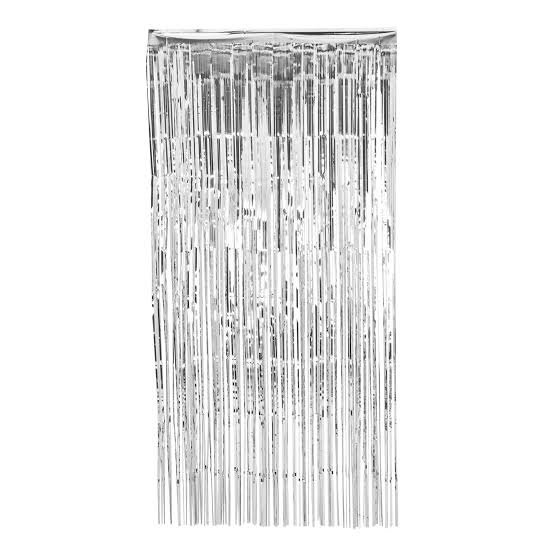 FOIL FRINGE CURTAIN Grey