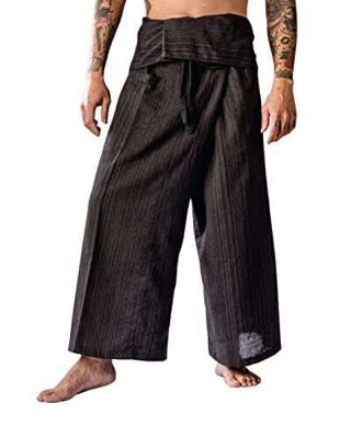 Cotton Drill Gangaeng Thai Fisherman Pants Yoga Trousers Plus Size Cotton