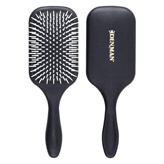 Denman Detangling & Styling Paddle Brush – Wet or Dry Hair Detangler & Styler for Curly, Coily, Straight, Thick & Long Hair – Ideal for Women & Men