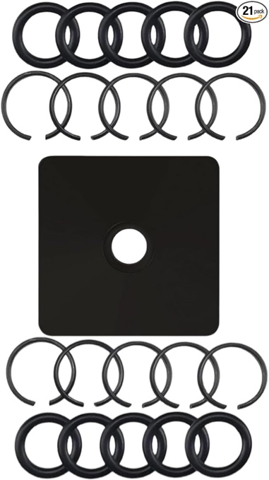 3/8" Impact Retaining Ring Clip with O-Ring for Mmiwauukiiii Cordless Impact Wrench, 10 Sets with Retainer Ring Anvil Install Tool