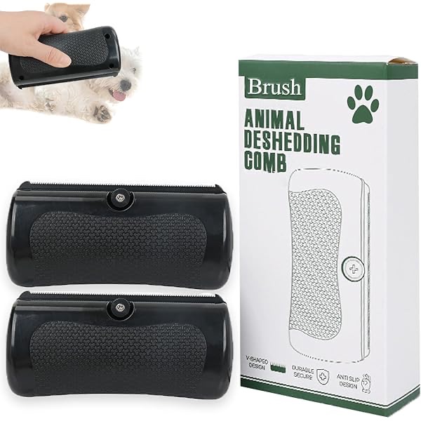 Deshedding Dog Brush and Grooming Tool, Dog Brush for Shedding,Pet Hair Removal Tool, Effective for 