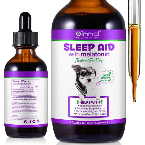 Melatonin for Dogs & Cats, Dog Melatonin, Helps with Noise, Fireworks, Separation Anxiety & Travel Anxiety, Promote Relaxation & Deep Sleep
