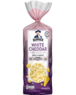 Quaker Large Rice Cakes, White Cheddar, 5.5 Oz