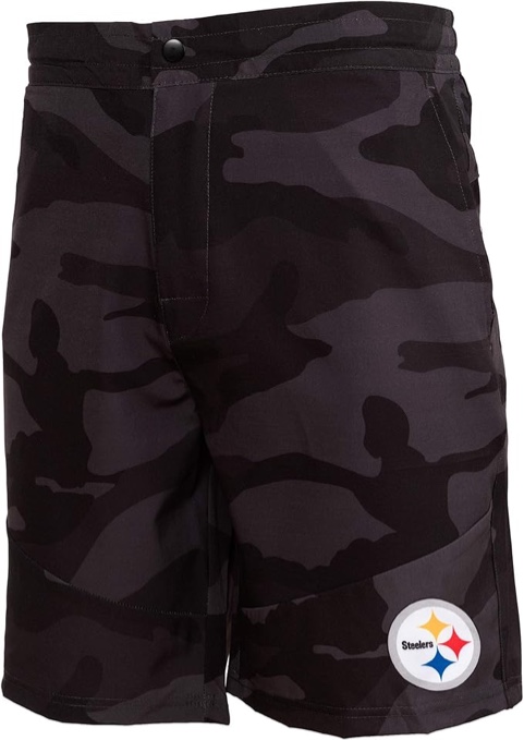 FOCO Pittsburgh Steelers NFL Mens Team Color Camo Liner Shorts