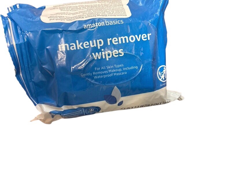 Amazon Basics Make Up Remover Wipes, 25ct (Pack of 2)