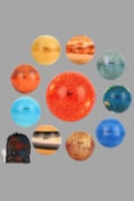 BBTO 20 Pcs Solar System Stress Balls Anti Stress Solar Planets Balls for Adult Planet Bouncy Space Toys Kids Children Early Learning Space Themed Gift