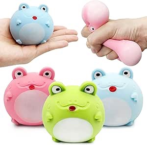 ztatu frog dough ball (forg dough ball 3pcs (green,blue,pink)