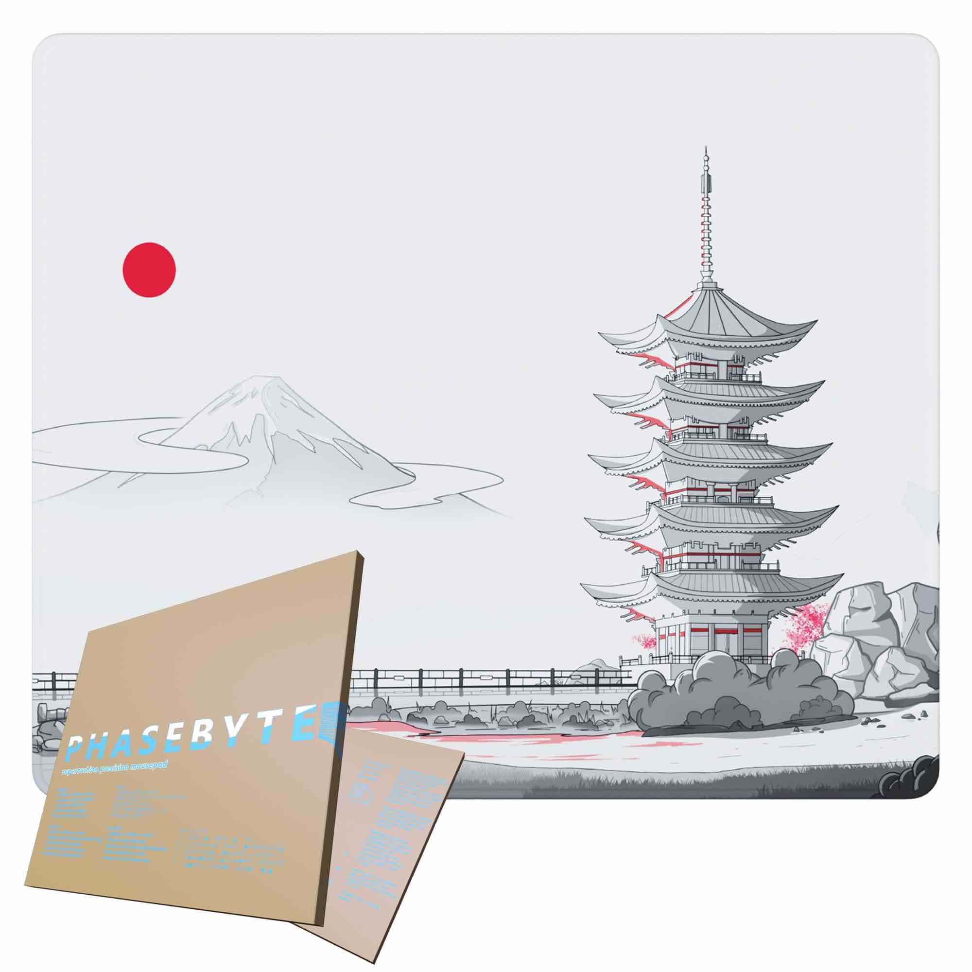 phasebyte pagoda falls precision mouse pad extra small 320x270mm