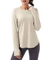 (Small) Women's Golf Shirts Long Sleeve UPF 50+ UV Workout Sun Shirt Outdoor Gym Hiking Tops Quick Dry Lightweight