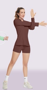 (Large) Women's Golf Polo Shirts, UPF 50+ V-Neck Long Sleeve Collarless Quick Dry Tennis Running T Shirt Golf Tops for Women