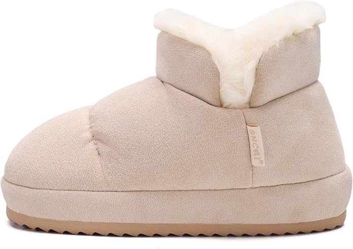(size-7) oncai womens slippers house slippers for woman slipper boots for women ladies winter fuzzy warm bootie indoor outdoor