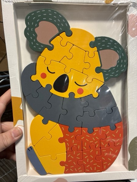 Childlike Behavior Wooden Puzzles for Toddlers 1-3 - Baby Puzzles - Multi Wood Animals Puzzle for Children - Educational Trolls Puzzles - Kid Kraft Wooden Animal Puzzle for Learning