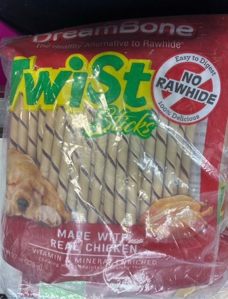 Dreambone Twist Sticks, Made with Real Chicken, Rawhide-Free Chews for Dogs