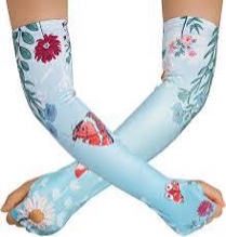 Rthjsfj Gardening Sleeves for Women Thorn Proof, Farm UV Sun Protection Arm Cooling Sleeves with Thu