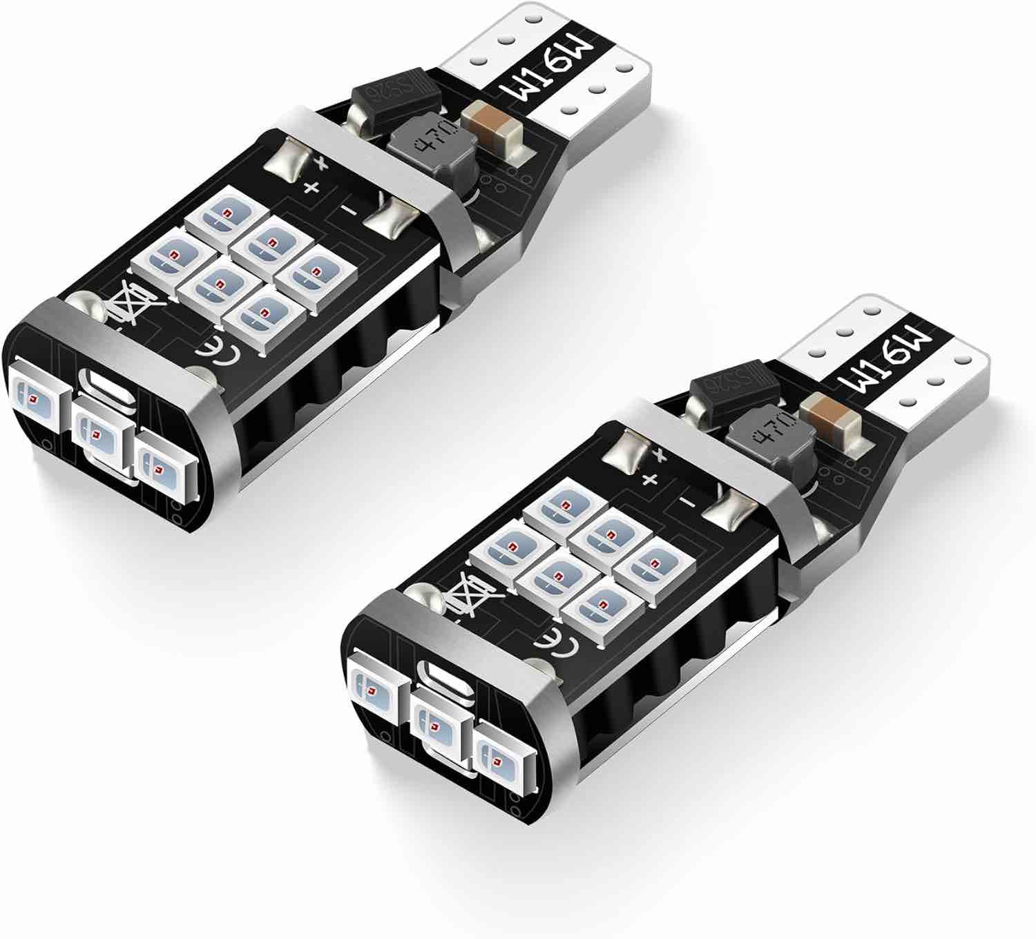 iFunyLED 912 921 LED Bulb for Backup Reverse Lights, 2835 15-SMD Chipsets Error Free 300% Super Brig