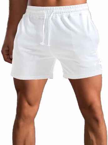 Mens Sweat Shorts Mens Athletic Gym Shorts Inseam Cotton Shorts for Men Gym Shorts with Pockets