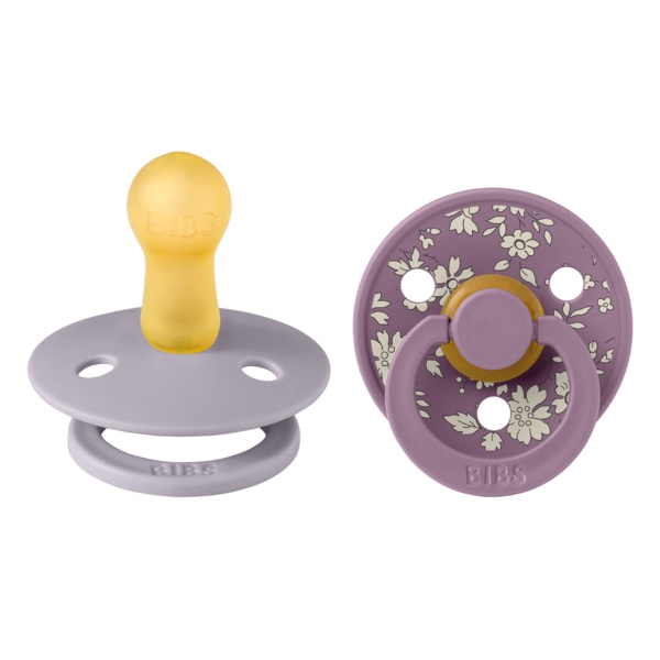BIBS x Liberty - Round Pacifier Colour, latex - Capel Fossil Grey Mix 2