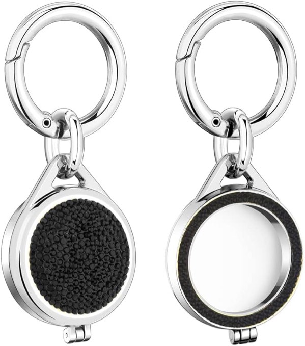 Compatible with AirTag Case with Keychain,Sparkly Diamond Case Shockproof Protective Premium Bling R