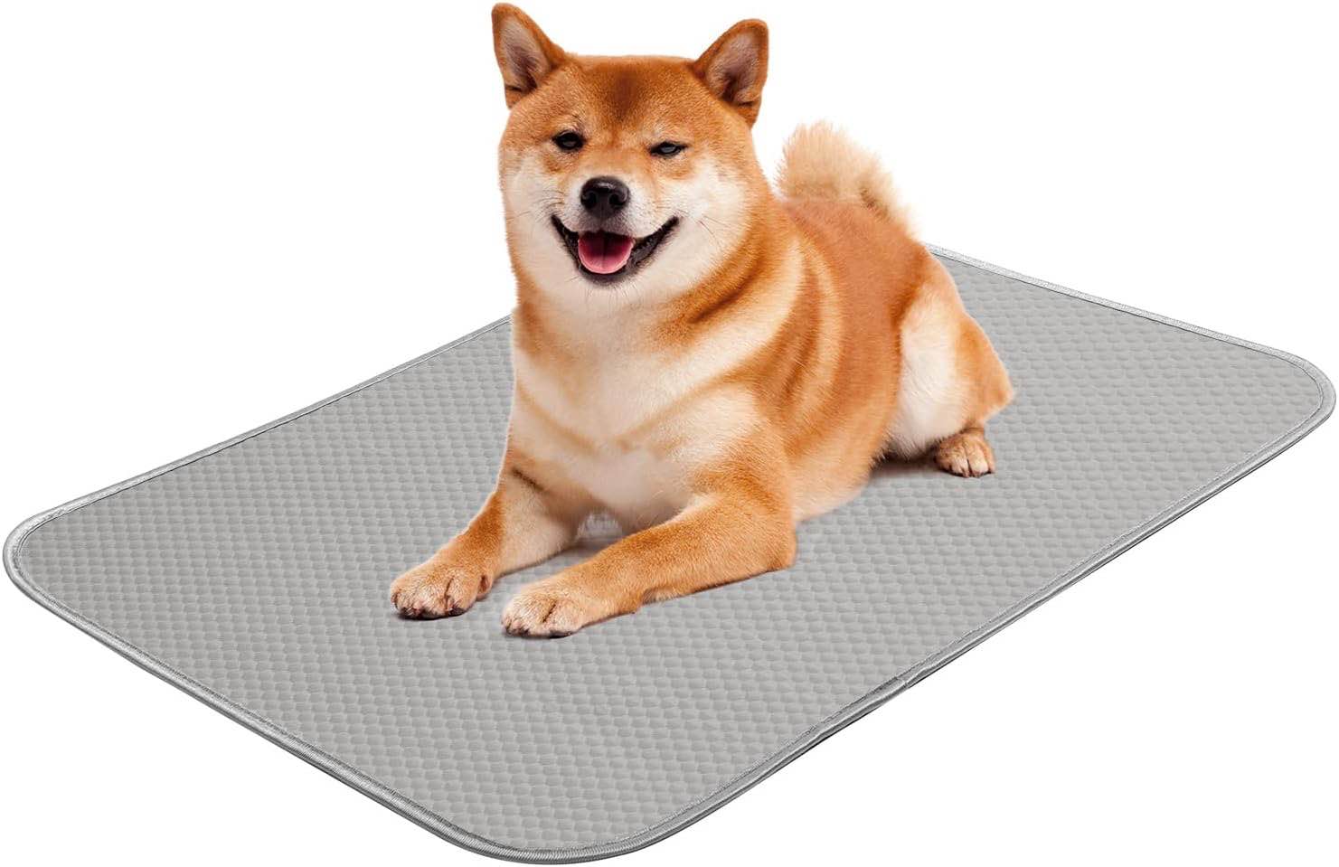 Jieffifa Self Cooling Dog Mat for Large Dogs - Ice Silk Pet Cooling Pad 35"x55" (90x140cm), Machine