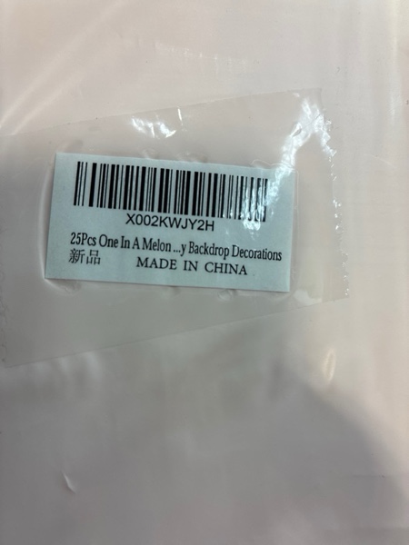 25Pcs One In A Melon Watermelon Photo Booth Props with Stick, One In A Melon Watermelon Theme Selfie Props, Summer Birthday Party Supplies, Summer Photography Backdrop Decorations