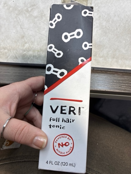 VERI Full Hair Tonic Treatment for Thinning Hair: Nitric Oxide Formula Promotes Thicker-Looking Full