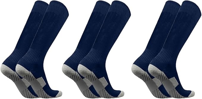LingTu Soccer Socks 3 Pairs Team-Sport Knee High Breathable Football Socks for Men Youth Kids Boys