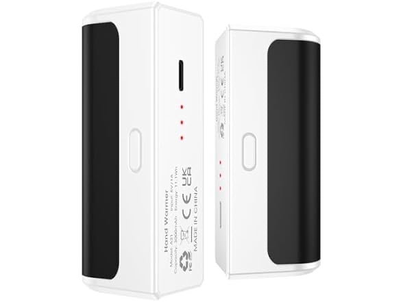 OLV Magnetic Hand Warmers Rechargeable 2 Pack 18Hrs Long Heating 6000mAh Electric Portable USB Hot P