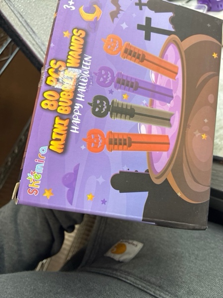 Shemira 80PCS Halloween Bubble Wands, Mini Bubbles Party Favors for Kids, Halloween Party Favors, Go