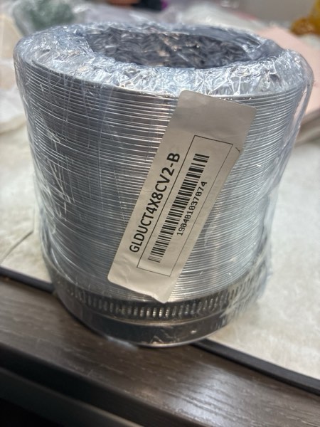 YSSOA Dryer Vent Hose, 4" Insulated Flexible Duct 8FT with 2 Clamps, Heavy Duty Four Layer Protectio