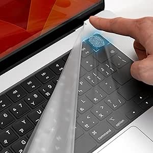 GOS Keyboard Cap Pro for MacBook; Covers All Touch & Keyboard, Naked Look & Feel, Flawless Touch ID/