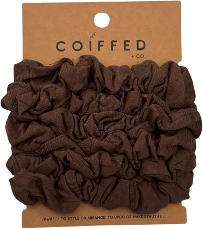 Coiffed + Co. Stacked Bamboo Scrunchies (Color: Bronze) 6 Count