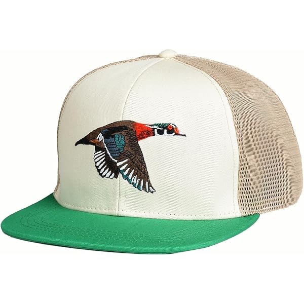 EDTREK Outdoorsman Pro Trucker Breathable Mesh Performance Cap - Flat Brim Snapback Hat