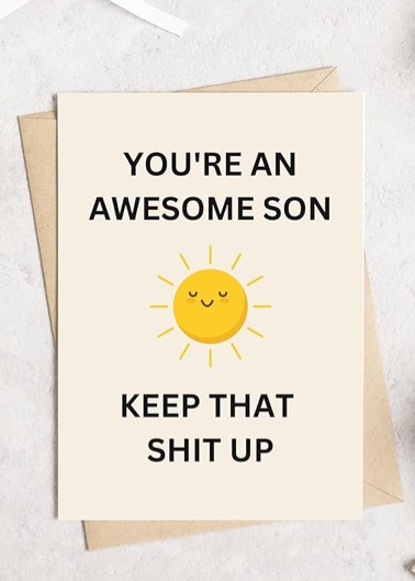 TEEMI-Funny Happy Birthday Card For Son, Son Gift From Mom Dad, Son Gifts For Son, 16th 18th 21st 25