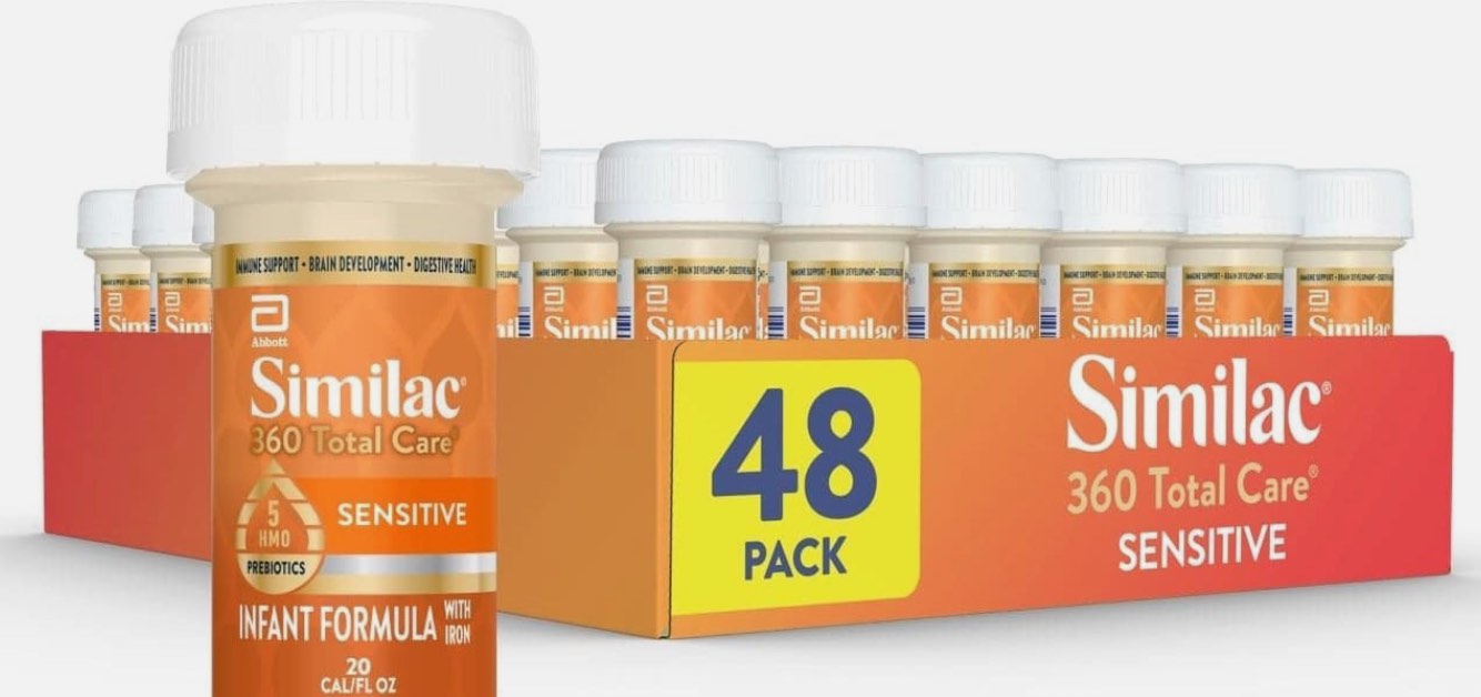 Similac 360 Total Care Sensitive Infant Formula Pack 48 2-fl-oz