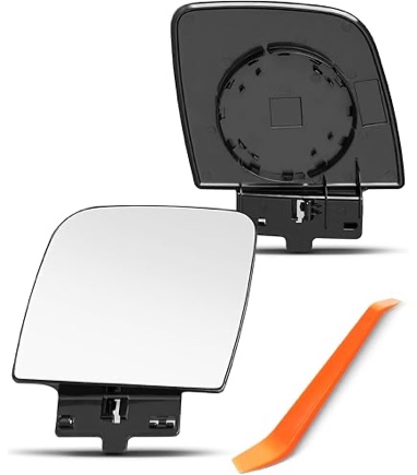 Driver Side Mirror Replacement For E150 E250 E350 E450 E550 1992-2007 - Upper Mirrors for E150 E250 E350 E450 E550 W/Backing Plate