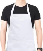 LFRNZS 2 PCS Waterproof Apron with 2 Pockets, Aprons for Men and Women,Soft, Double Layer (White)
